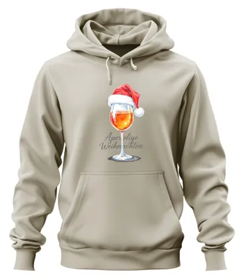 Immagine prodotto di Aperol Christmas Aperol Spritz Cocktail Gift Party Bar Unisex Felpa con cappuccio, Nature, M