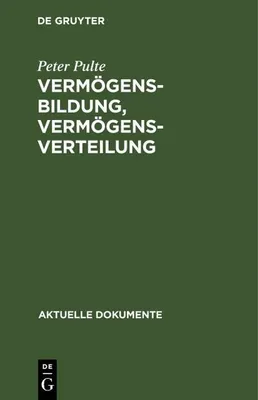 Produktbild von Vermögensbildung, Vermögensverteilung