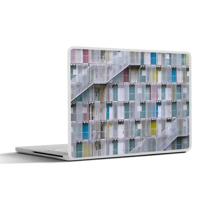 Produktbild von MuchoWow® Laptop Aufkleber Sticker Cover Wohnungen - Türen - Architektur - Treppe 36.5x27.5 cm - Laptop-Sticker