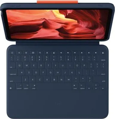 Produktbild von Logitech Rugged Combo 4, QWERTY, UK Englisch, Trackpad, 1,8 cm, 1,2 mm, Apple