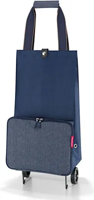 Produktbild von reisenthel foldabletrolley, Einkaufstrolley, Herringbone Dark Blue, 30 L, HK4113