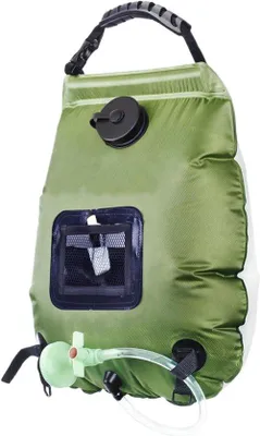 Produktbild von Tragbare Dusche - Sonnenbadetasche - Outdoor Camping - Sonnenheizung - 20 Liter - Grün