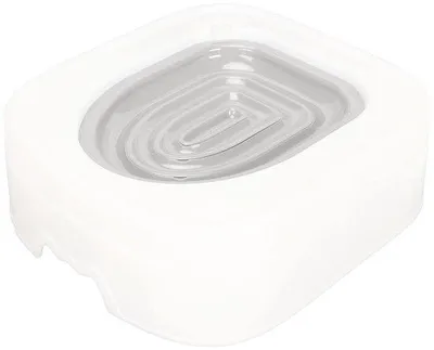 Immagine prodotto di Kit professionale per lettiera per gatti - Design discreto con rivestimento blu - Dimensioni: 36,5 x 32,5 x 12 cm - Include lettiera e struttura - Addestramento alla lettiera per gatti