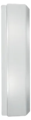 Image de Zafferano Applique, verre triplex opale satiné et métal, 100x370x80 mm, 2X E27 de 28 Watt, IP40, blanc
