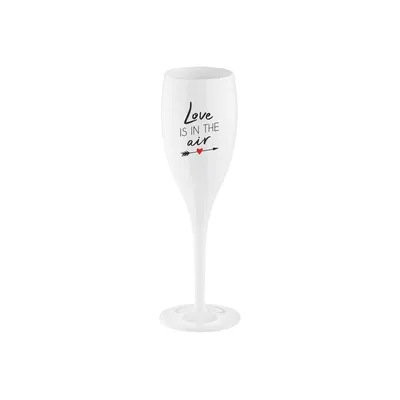 Produktbild von koziol LOVE IS IN THE AIR, Champagnerflöte, 100 ml, Glas, Weiß, 1 Stück(e)