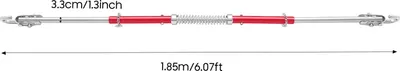 Image de Barre de remorquage pour voiture - Barre de traction - Force de traction 3 t (3000 kg) - Longueur 1,85 m - Tube en acier Ø 3,3 cm - Épaisseur de paroi 2,5 mm