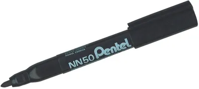 Image de Pentel NN50 marqueur indélébile Pointe ogive Noir 12 pièce(s)