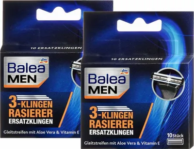 Obrázok produktu pre 2 x Balea MEN - žiletky s 3 čepieľkami (2 x balenie po 10)