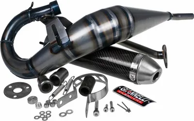 Zdjęcie produktu dla Układ wydechowy Giannelli Enduro z homologacją, carbon dla Rieju MRX / RR