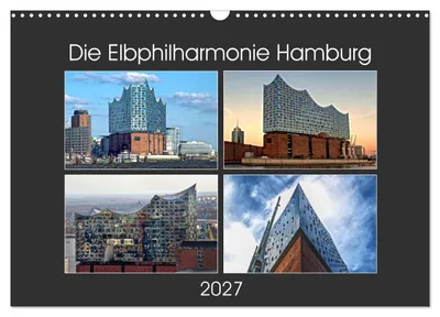 Produktbild von Die Elbphilharmonie Hamburg (Wandkalender 2027 DIN A3 quer), CALVENDO Monatskalender