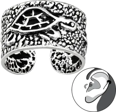 Produktbild von Ear Cuff 925 Sterling Silber Ohrklemme mit Schildkröte
