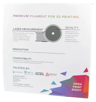Imagen del producto de SPECTRUM, filamento ABS inteligente para impresión 3D, 1.75 mm, color amarillo "Bahama", 1 kg