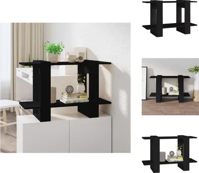 Produktbild von vidaXL Bücherregal/Raumteiler Schwarz 80x30x51 cm -  Bücherregale & Bücherschränke