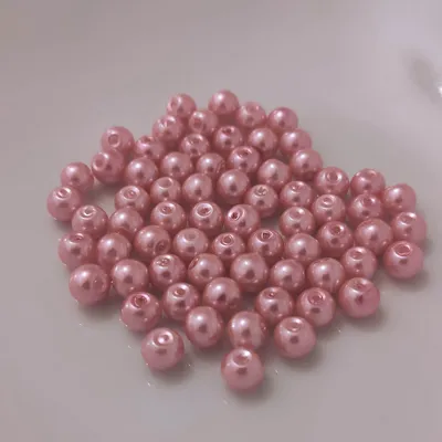 Produktbild von Glasperlen - Typ 'rund' - 20g - 8 mm - Rosegold hell