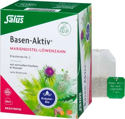 Obrázek produktu pro Alkalický aktivní čaj - No2 Ostropestřec mariánský - pampeliška 40 sáčků 72g