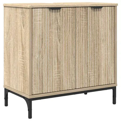 Image de vidaXL Armoire pour lavabo avec porte Chêne Sonoma 60,5 x 33,5 x 61 cm