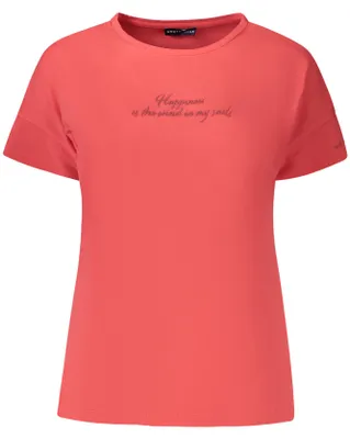 Immagine prodotto di Elegante maglietta da donna rossa - Sostenibile e con applicazione del logo