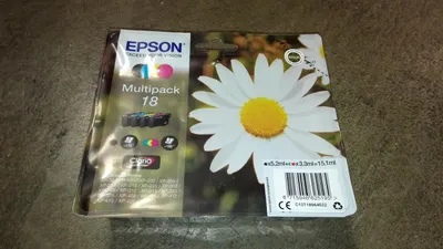 Produktbild von Epson Daisy Multipack 4-colours 18 Claria Home Ink, Standardertrag, Schwarz, Cyan, Magenta, Gelb, 5,2 ml, 3,3 ml, 1 Stück(e), 175 Seiten