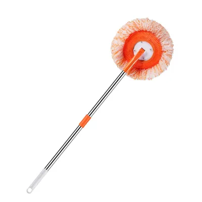 Produktbild von 360 Grad drehbares Wischmopp-Set verstellbare runde Mikrofaser-Staubmopps, Fensterreinigungsset fš¹r Bodenwand