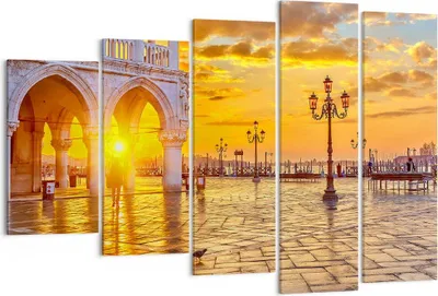 Produktbild von Bild auf Leinwand - Leinwandbild - Venedig Stadt - 150x100cm - Wand Bild - Wanddeko - Wandbilder - Leinwanddruck - Bilder - Kunstdruck - Wanddekoration - Leinwand bilder - Wandkunst - EG150x100-3665