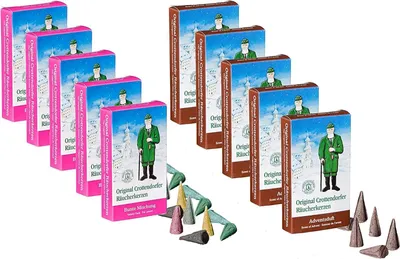 Obrázek produktu pro Originální sada 10 vonných svíček Crottendorfer, každá 5x zimní sen a zimní pomeranč