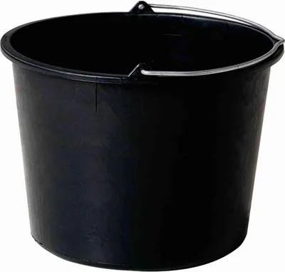 Produktbild von REWWER-TEC 250-301 Baueimer, 20 Liter, mit Literskala, schwarz