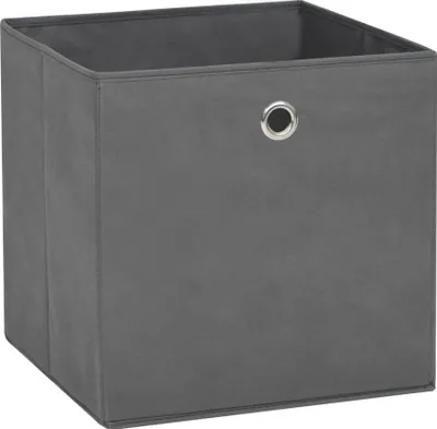 Produktbild von vidaXL Aufbewahrungsboxen 4 Stk. Vliesstoff 28x28x28 cm Grau