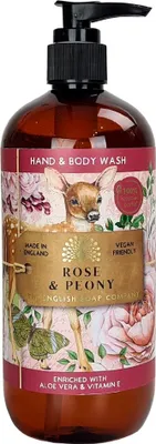 Obrázek produktu pro The English Soap Company tekutý gel na ruce a tělo Rose & peony 500ml