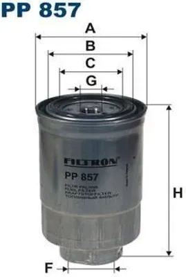 Produktbild von Kraftstofffilter FILTRON PP 857