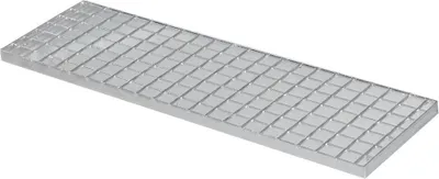 Produktbild von RESKRAT Gitterroststufe verzinkt, 800x250mm, 25x2mm, Maschenweite 34x38, Pressrost, Fußabstreifer, 4kg