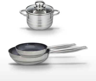 Image de Lot de 2 Poêles 24/28 cm Elo Profi Therm Platinum et Faitout 16 cm