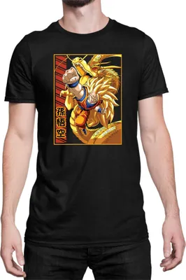 Immagine prodotto di Maglietta da uomo Dragon Anime Manga Ball Z Goku 38, Man S , Noir
