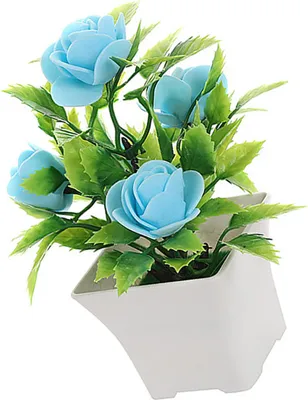 Produktbild von Künstliche Topfpflanzen, Bonsai, 5 Schaumstoffblumen, Landschaftsdekoration für den Innenbereich