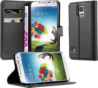 Zdjęcie produktu dla Cadorabo pokrowiec ochronny na Samsung Galaxy S5 / S5 NEO w kolorze czarnym etui na telefon komórkowy z magnetycznym zamknięciem