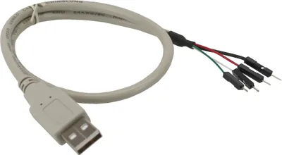 Produktbild von InLine USB 2.0 Adapterkabel, Stecker A auf Pfostenanschluss, 0,40m, 0,4 m, Beige