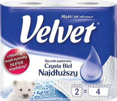 Obrázek produktu pro Velvet Extra long Ręcznik papierowy, 2 rolki