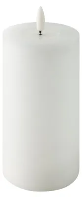 Imagen del producto de Eglo, vela LED Leskino, luz cálida blanca, 15 x Ø 7,5 cm, color blanco