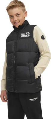 Produktbild von Jack & Jones 12236914_2161_1067642_128, Weste, Uni, Erwachsener, Reißverschluss, Polyester, Schwarz