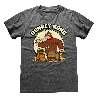 Produktbild von Nintendo Super Mario - Donkey Kong - Dark Heather T-Shirt - Größe S