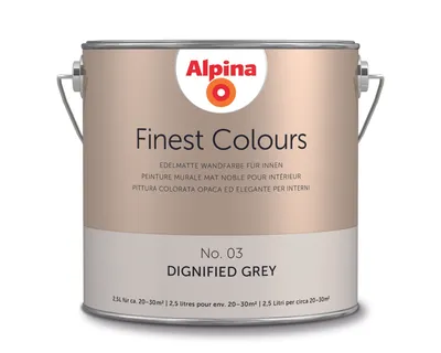 Produktbild von Alpina Finest Colours No. 03 Dignified Grey 2,5 Liter