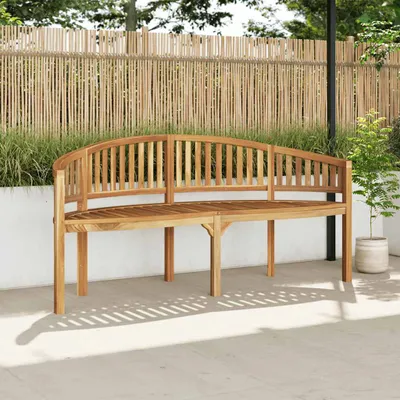 Produktbild von "2026 Promotion" Bananenbank 180 cm Massivholz Teak - Gartenbänke CC4800
