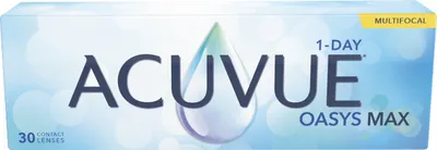 Produktbild von Acuvue Oasys Max 1-Day Multifocal, Täglich, 30 Stück(e), 1,43 cm, 8,4 mm, Multifokal, +0.75