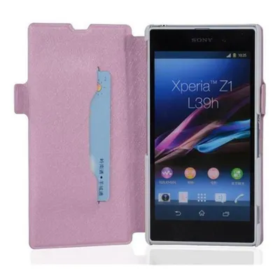 Obrázek produktu pro Cadorabo ochranné pouzdro pro Sony Xperia Z1 kryt v růžové barvě pouzdro na mobilní telefon kryt pouzdro se slotem na kartu kryt pouzdro
