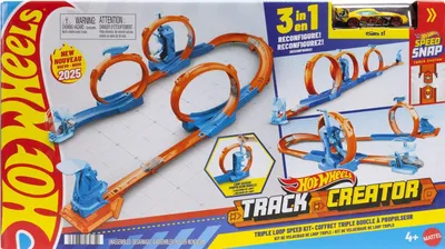 Image de Hot Wheels Creator track triple loop JDW39 TV