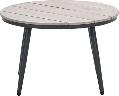 Produktbild von Garden Impressions Margriet Lounge Tisch - Ø70xH45 cm - carbon black -  light teak Vironwood