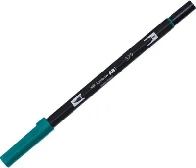 Produktbild von Tombow ABT-379, Fein, 1 Farben, Grün, Rundspitze & Bürstenspitze, 0,3 mm, 3 mm