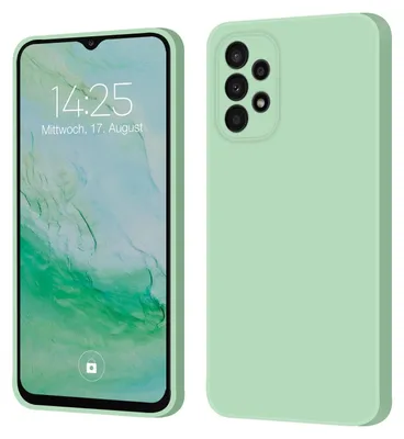 Produktbild von Hülle für Samsung Galaxy A33 5G Case Cover Bumper Smartphone Softgrip Schutzhülle Farbe: Türkis