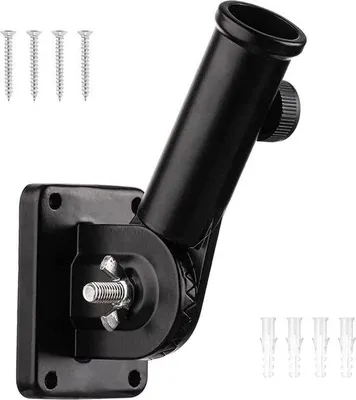 Produktbild von Famanu Halter für Fahnenmast - Robuste Aluminiumkonstruktion - Verstellbarer Winkel