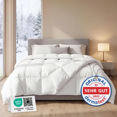Produktbild von Gentle North Bettdecke 135x200 als Schlafdecke - 4-Jahreszeiten Bettdecke für Allergiker geeignet - Weiche Steppdecke - Besonders Flauschig & waschbar