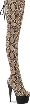 Produktbild von ADORE-3008SP-BT Damen Boots von Pleaser, Beige , EU 35, US 5